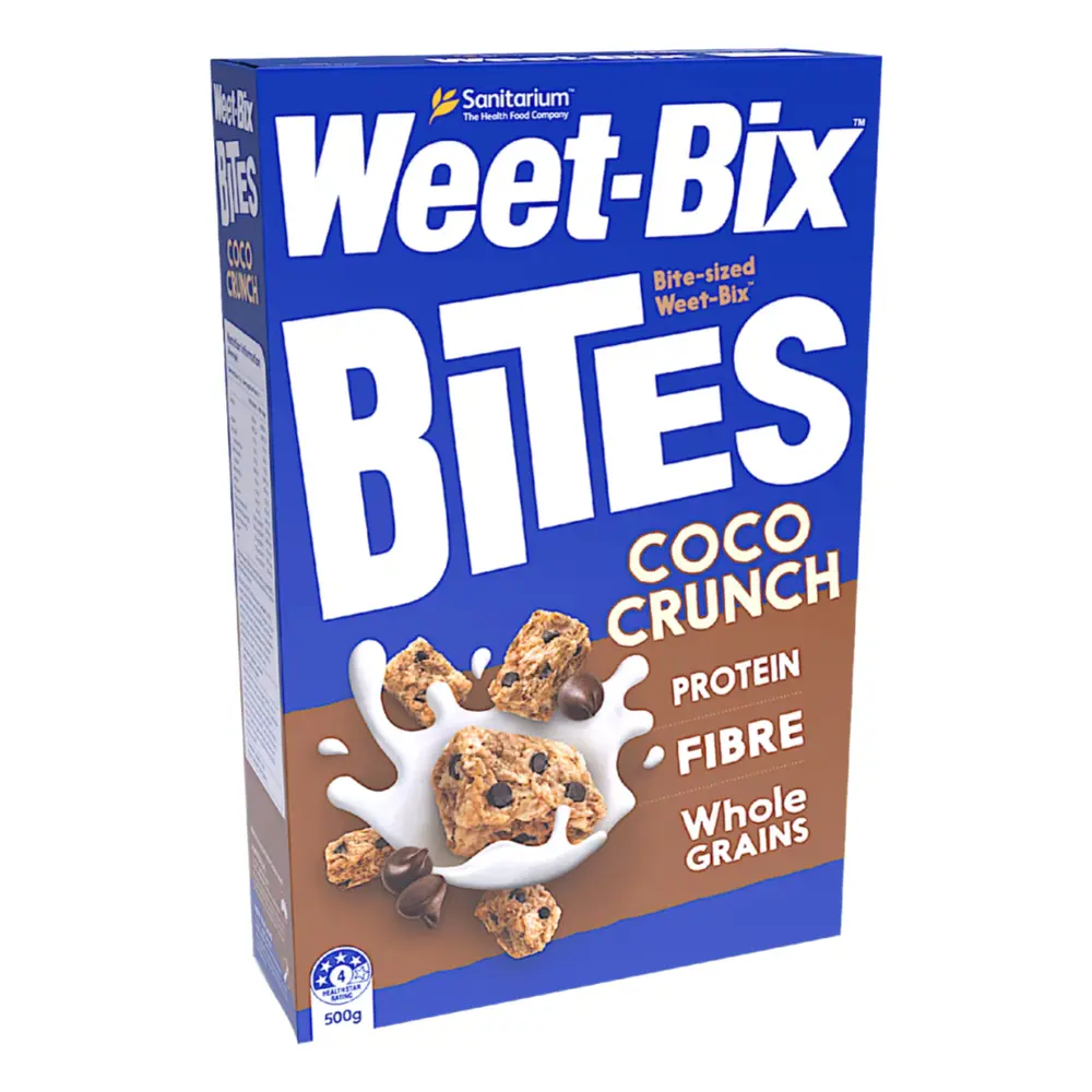 Bánh Ngũ Cốc Socola Giòn, Weet-Bix Bites, Choco Crunch (500g) - SANITARIUM